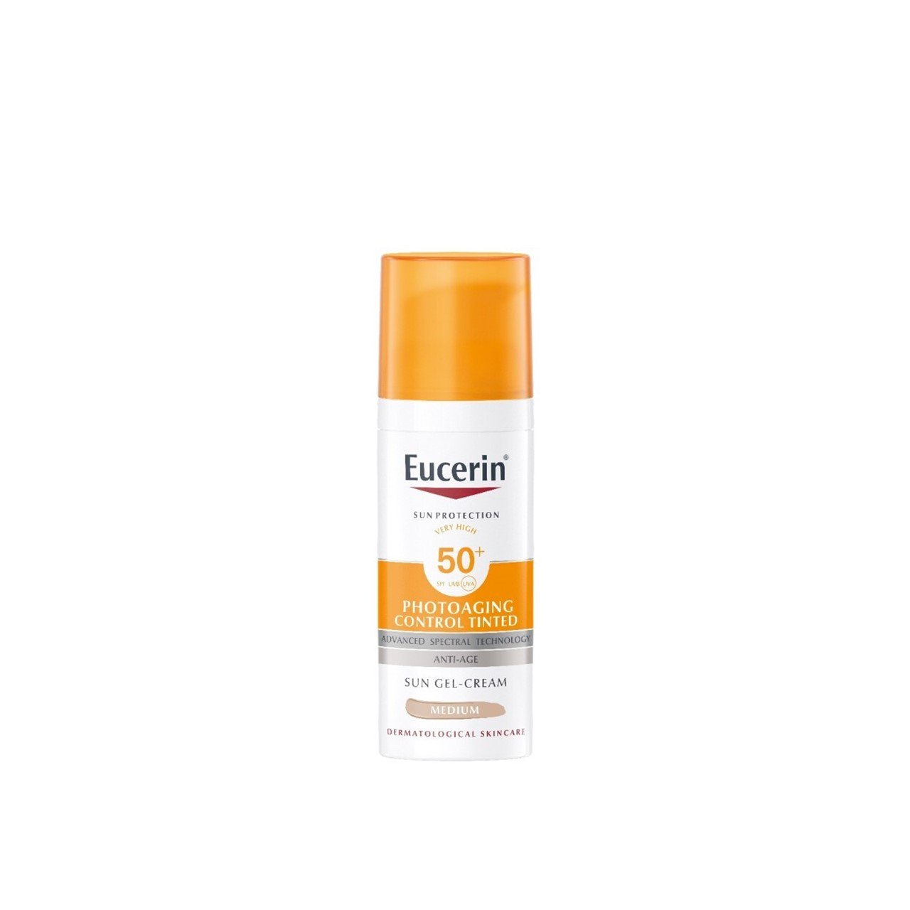 Eucerin Sun Photoaging Control Gel-Creme com Cor FPS50+ Médio 50ml (1,69 fl oz)