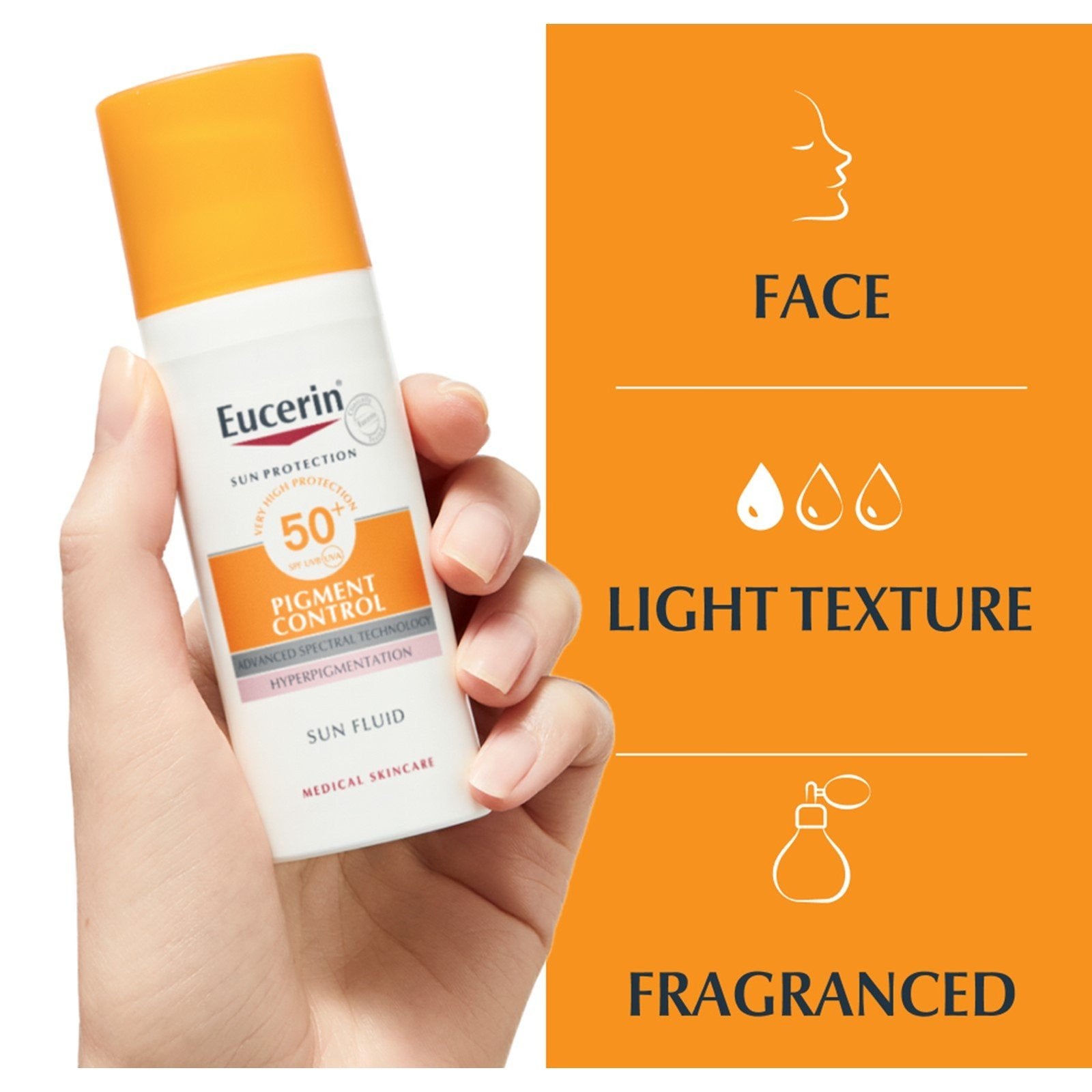 Eucerin Sun Pigment Control Fluido Solar FPS50+ 50ml (1,69 fl oz)