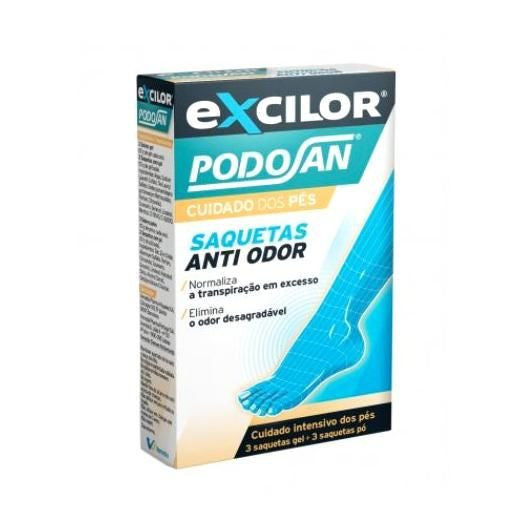 Excilor Podosan Anti Odor Saquetas Pox3+Gelx3