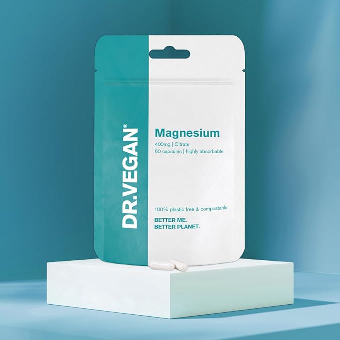 DR.VEGAN Daily Magnesium Citrate, 400mg | 60 Cápsulas Veganas | Dois por dia - 30 dias de uso
