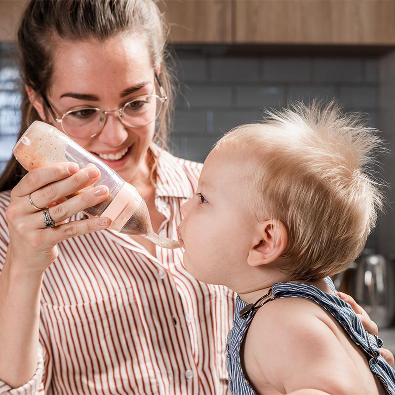 Haakaa colher dispensadora de alimentos cinza 4m+ 120ml