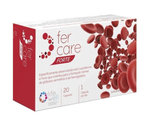 LifeWell FerCare Forte – Suplemento de ferro para anemia e saúde dos glóbulos vermelhos