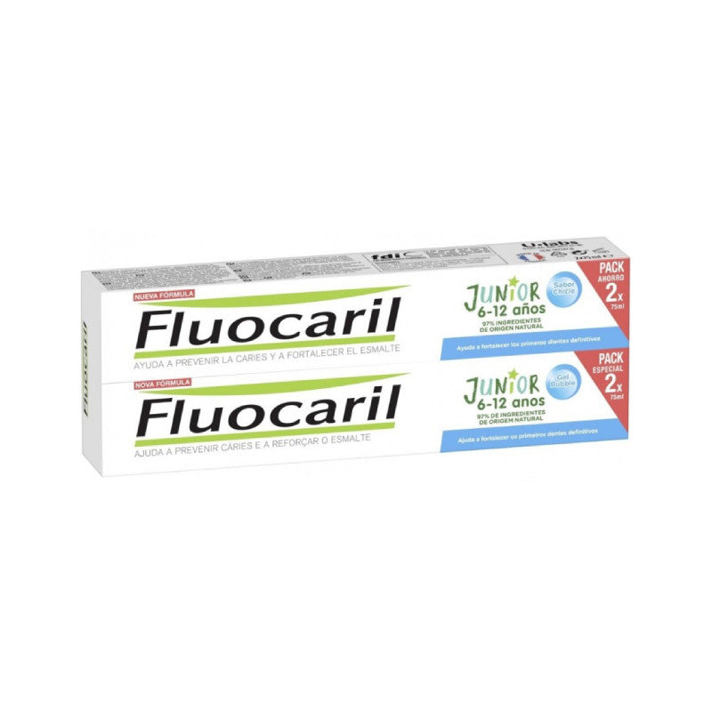 Fluocaril Junior Gel Dentífrico Bubble Gum 6-12A Duo
