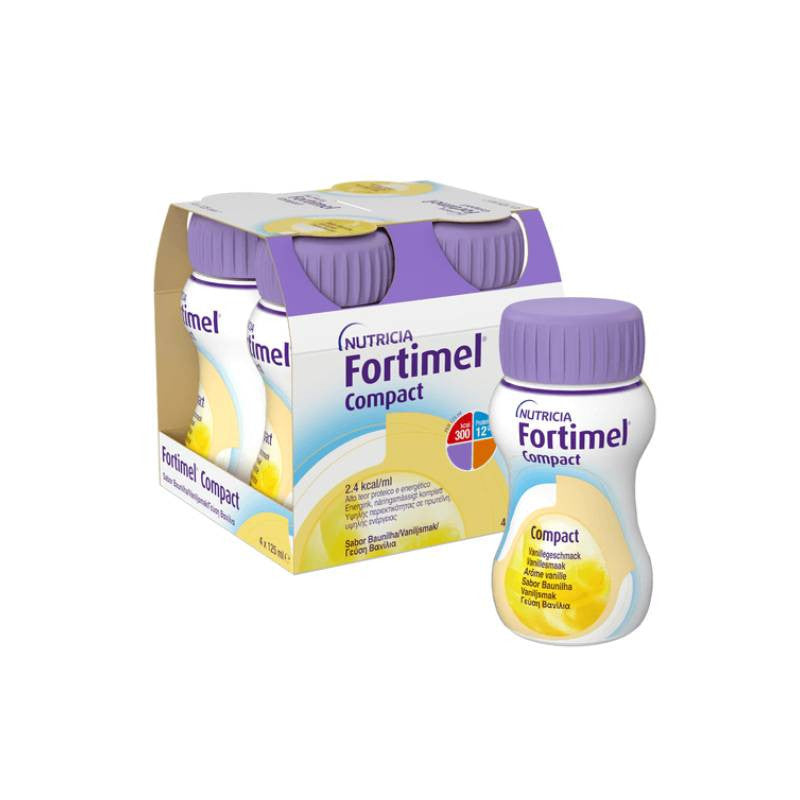 Fortimel Compact Baunilha 125 mL X 4 Emulsão Oral Frasco