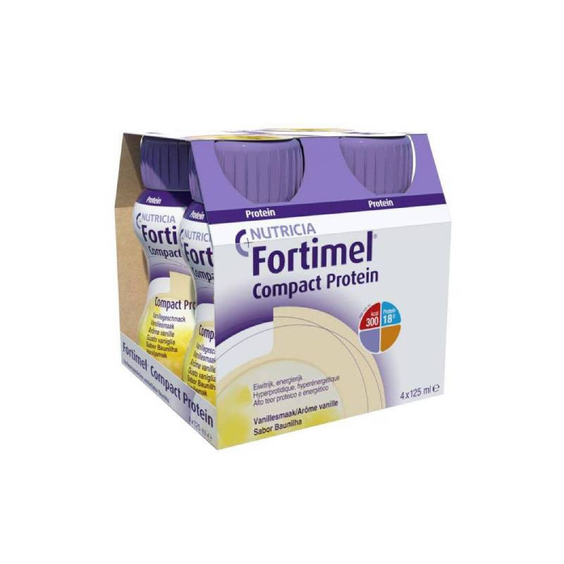 Fortimel Compact Protein Baunilha 125mL X4