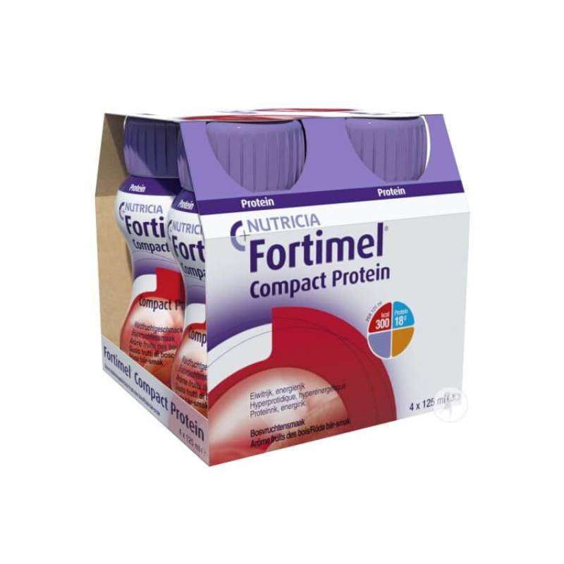 Fortimel Compact Protein Frt Verm 125mL X4