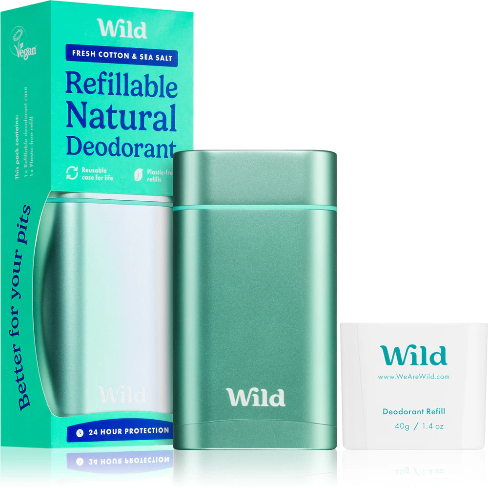Wild Desodorizante Natural Recarregável Algodão Fresco 40g