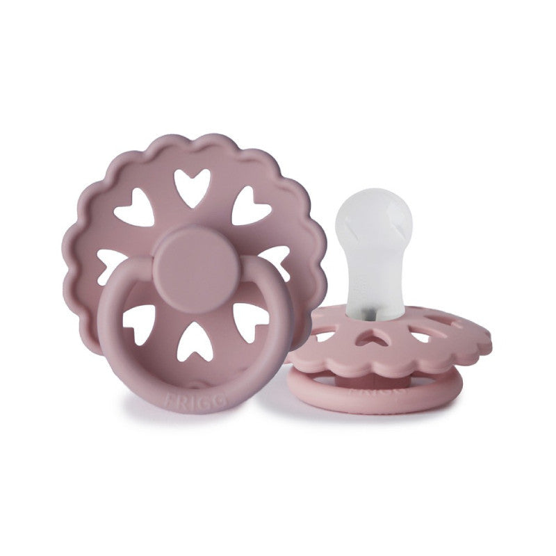 Frigg Fairytale Chupetas Silicone Lilás/Rosa 0-6M