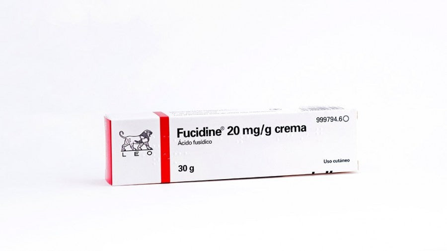 Fucidine Creme 30g – Antibiótico tópico para infeções da pele como impetigo, acne infetado e furúnculos