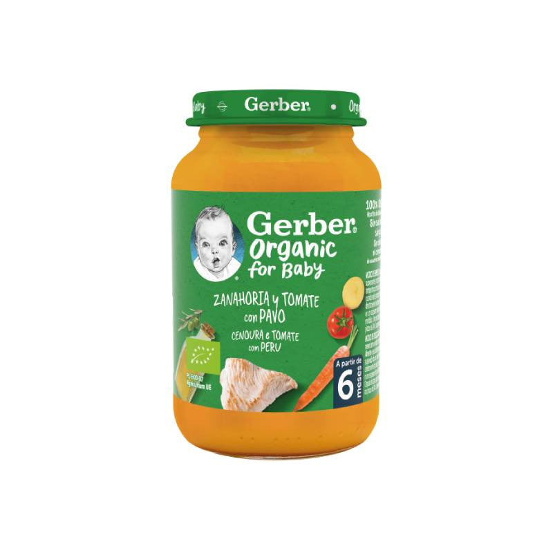 Gerber Organic Cenoura e Tomate C/Peru 190gr