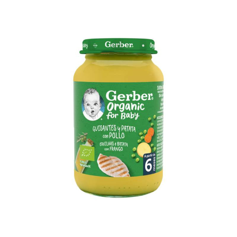 Gerber Organic Ervil e Batata C/Frango 190gr