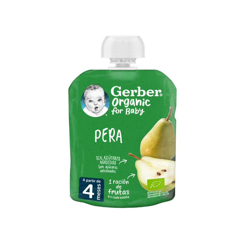 Gerber Organic Pacote Pera +4M 90g