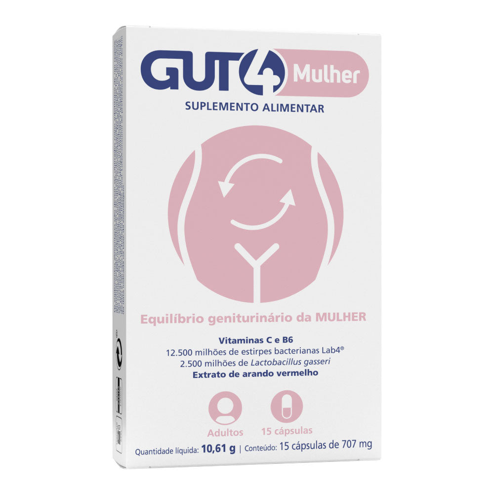 Gut4 Mulher x 15 Caps