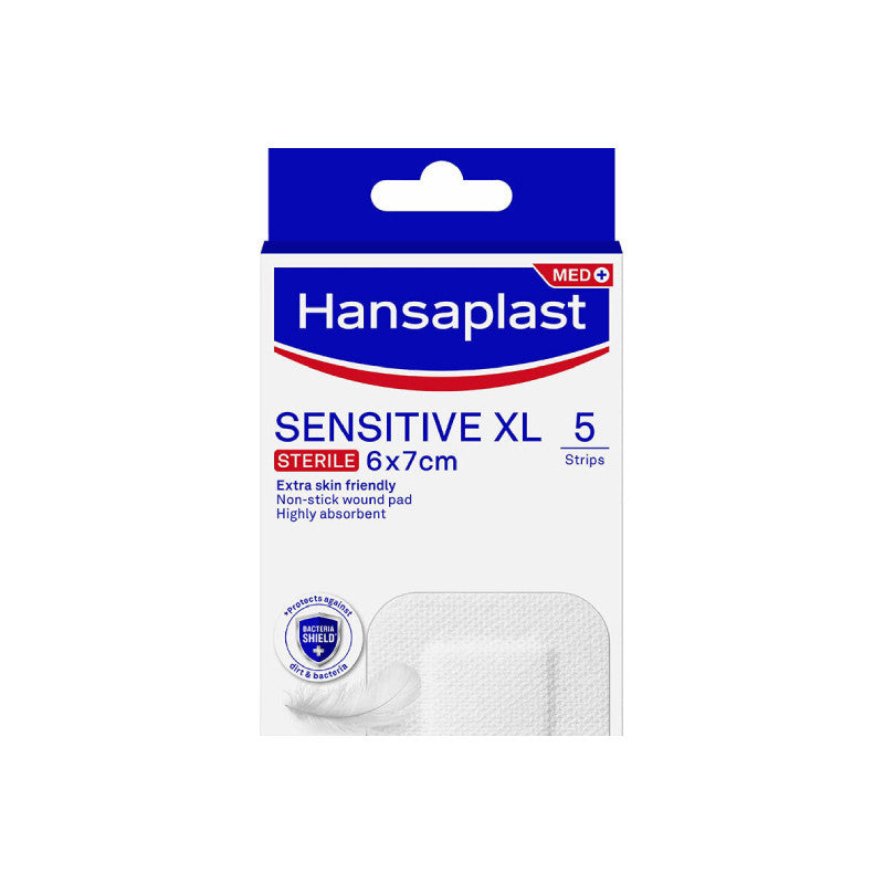 Hansaplast Med Sensitive XL 6x7cm x5