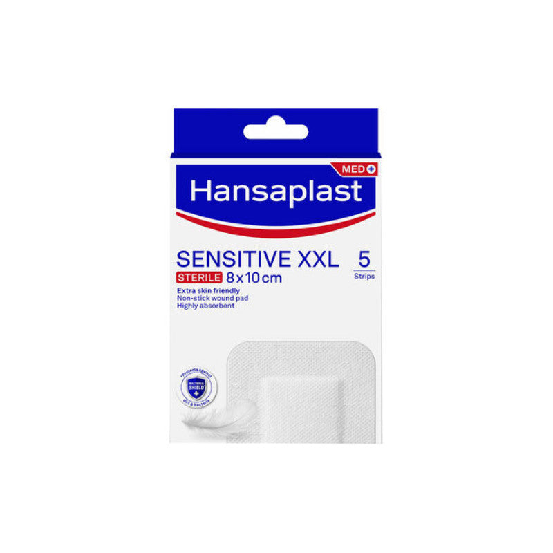 Hansaplast Med Sensitive XXL 8x10cm x5