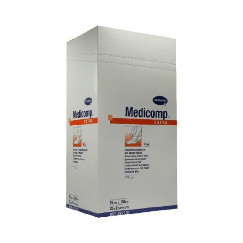 Hartmann Medicomp Compressas Esterilizadas 10x20cm 25x2