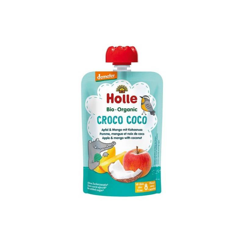 Holle Bio Pure Saquetas Croco Coco Maça+Mang+Coco 8M 100G
