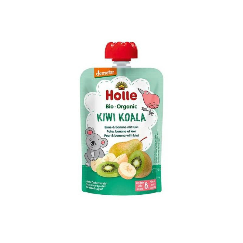 Holle Bio Pure Saquetas Pera Ban Kiwi Koala 8M 100G