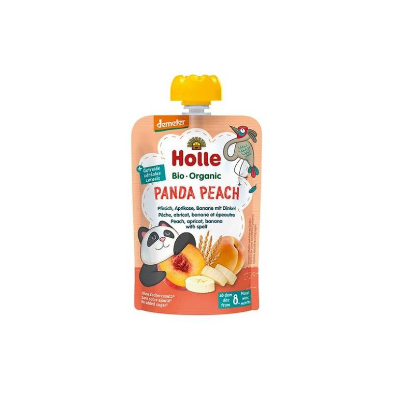 Holle Bio Pure Saquetas Panda Peach Pessego+Alper+Ban+Espl 100Gr