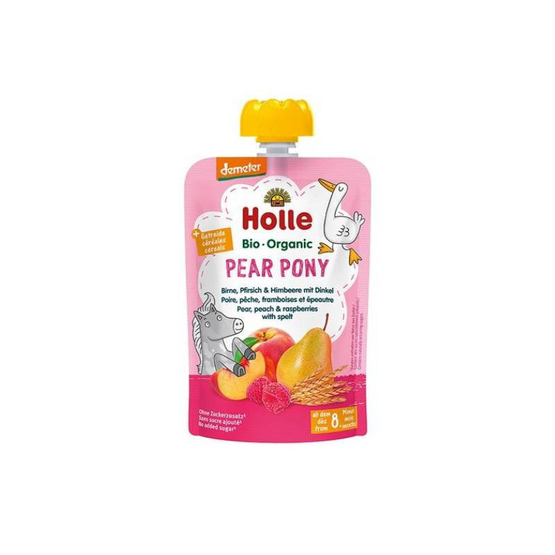 Holle Bio Pure Saquetas Pear Pony Pera Pessego Fram 100Gr