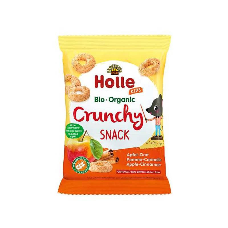 Holle Bio Snack Crunchy Maça Canela 25g