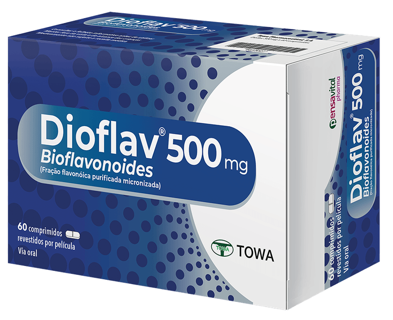 Dioflav 500 mg – Tratamento para insuficiência venosa e hemorroidas