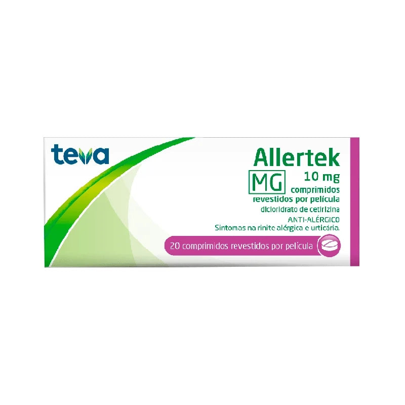 CETIRIZINA ALLERTEK 10 MG X 20 COMP REV