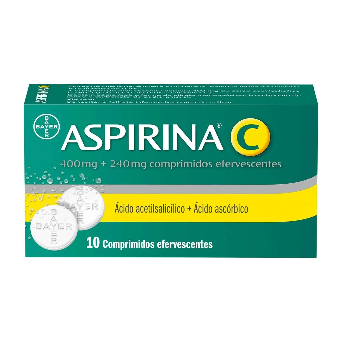 Aspirina C 400 mg + 240 mg x 10 Comp EF