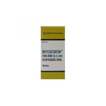 Embalagem de Mycostatin suspensão oral para tratamento de candidíase oral.
