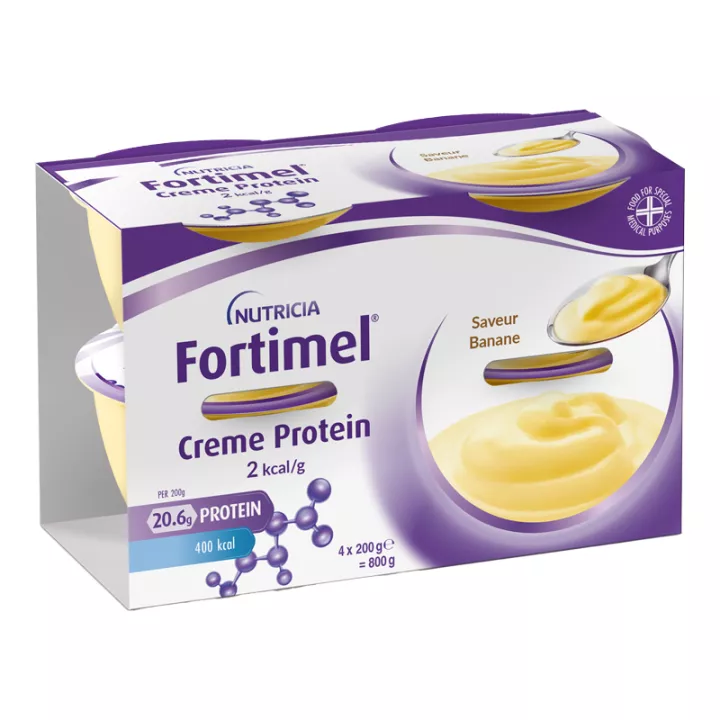 Fortimel Creme Protein Banana 125g X4