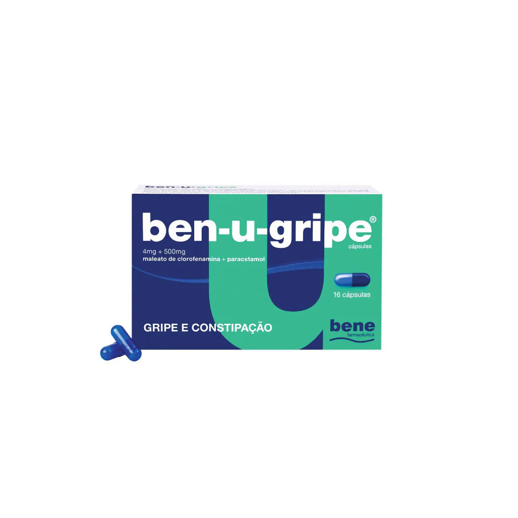 BEN-U-GRIPE 4 MG + 500 MG CÁPSULA 16