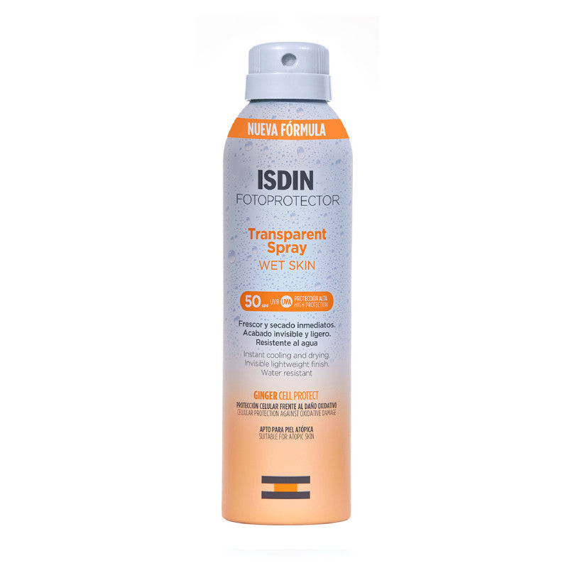 Isdin Fotoprotector Transparent Spray Wet Skin FPS50 250ml