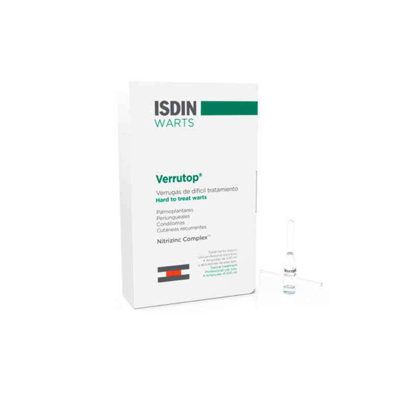 Isdin Warts Verrutop Ampolas 4x0,10ml