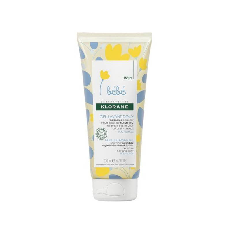 Klorane Bebé Gel de Limpeza Suave com Calêndula 200ml