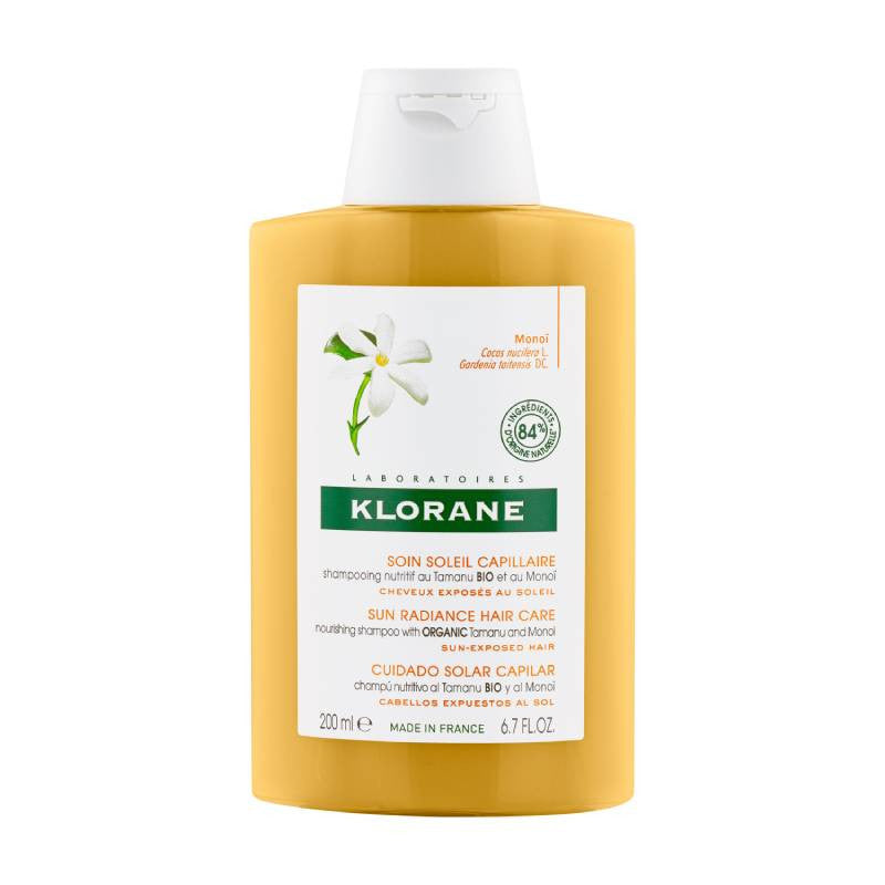 Klorane Solar Champô Capilar Tamanu Bio e Manoï 200ml