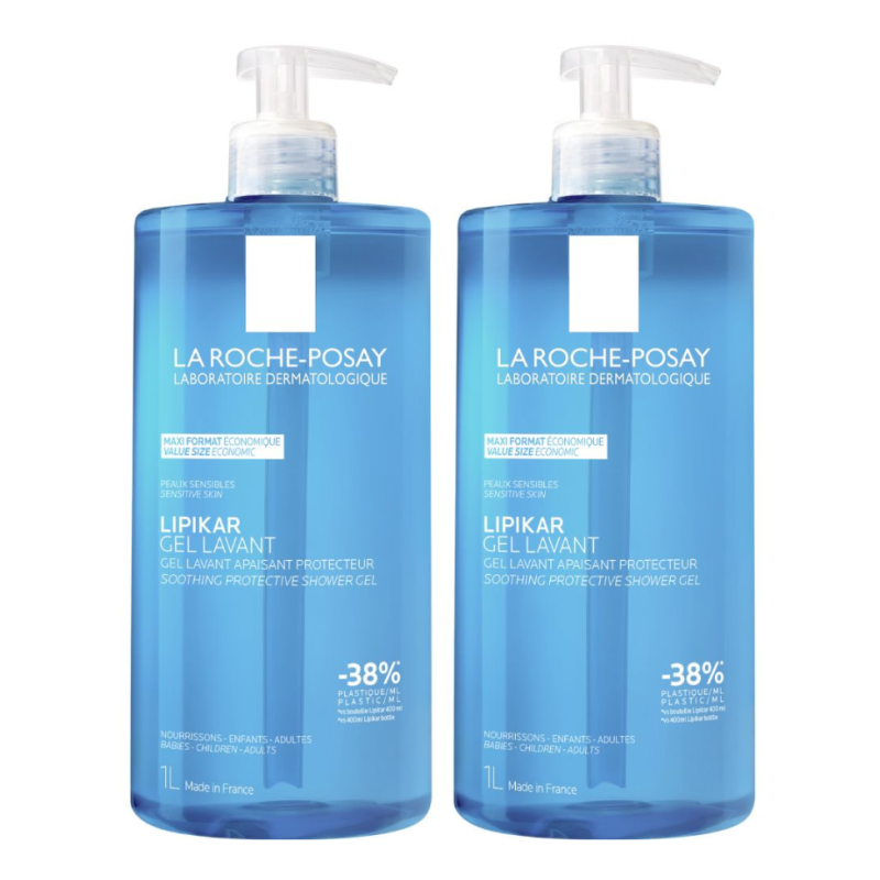 LRPOSAY LIPIKAR GEL LAVANTE 1L X2 -50% 2UND