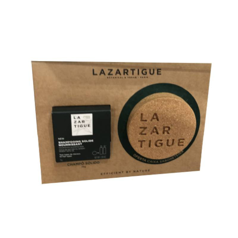 Lazartigue Champô Sólido 75g Oferta Caixa Saboneteira