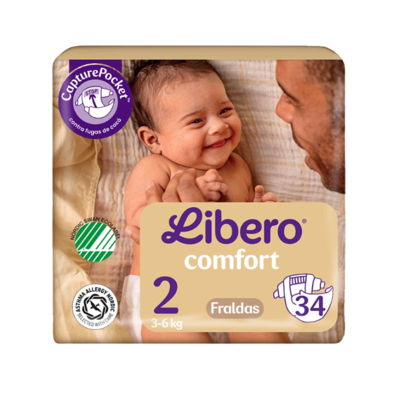 Libero Comfort 2 Fraldas 3-6kg