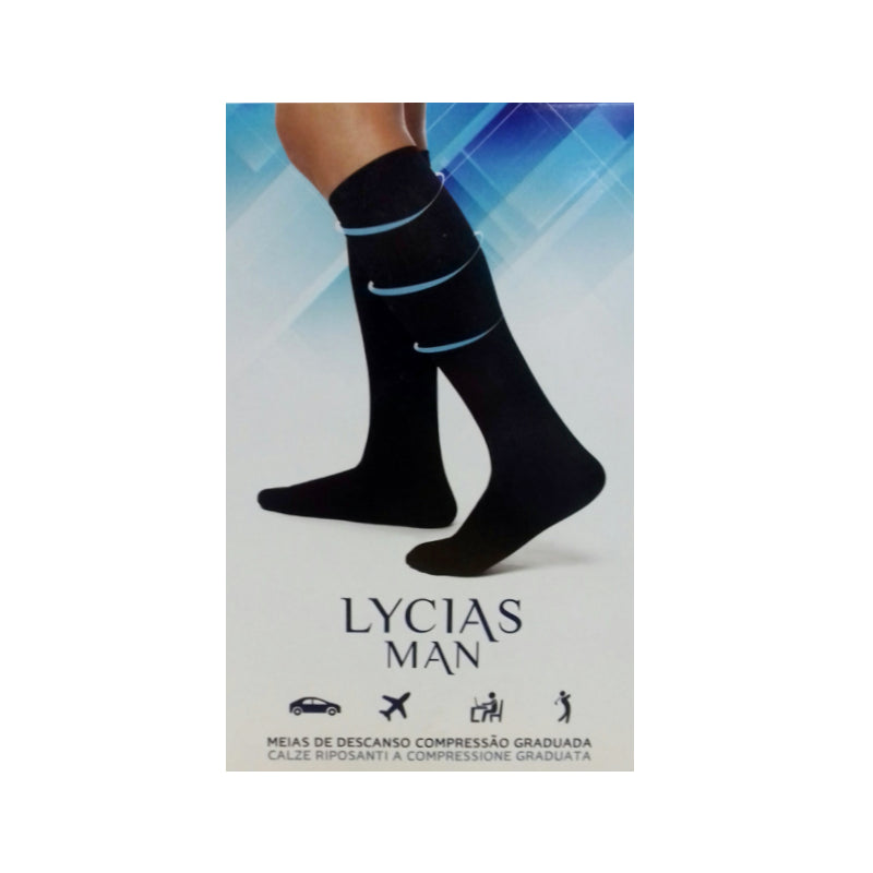 Lycias 20010017001 Meia Hom T2 Preto