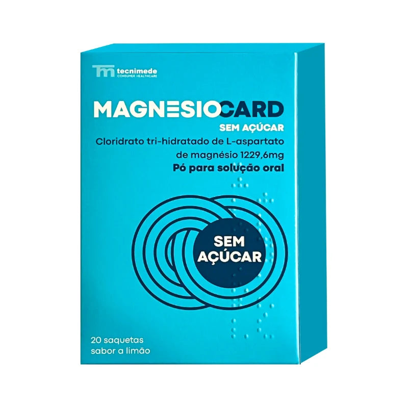 Magnesiocard Sem Açúcar 1229.6 mg x 20 Saq