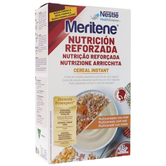 Meritene Nutrição Reforçada Multi cereais com Mel 520g