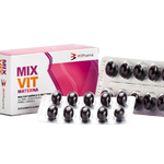 Mixvit Materna – Suplemento para grávidas e lactantes com DHA, vitaminas e minerais essenciais.