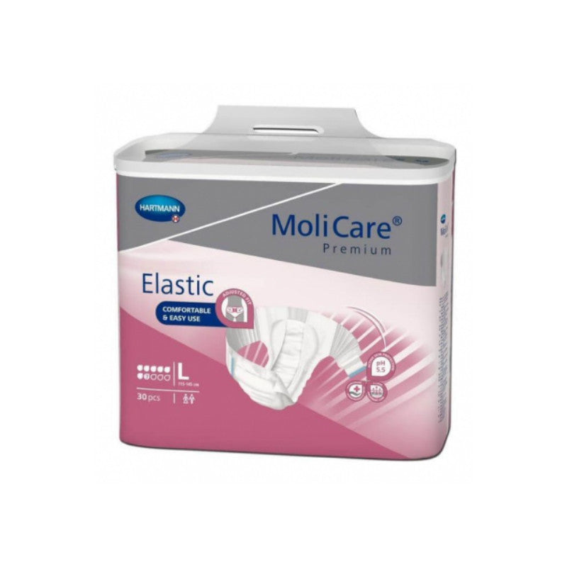 Molicare Premium Elastic Fralda 7 Gotas L x30