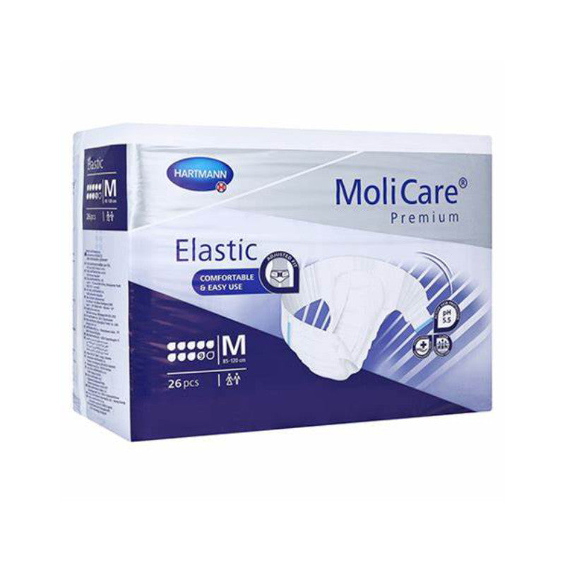 Molicare Premium Elastic Fralda 9 Gotas M x26