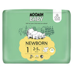 Moomin Baby Newborn Fralda T1 2-5kg x 25 un