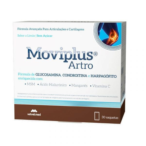 Moviplus Artro Pó Saquetas Limão 6G X30 Pó Sol Oral Saq