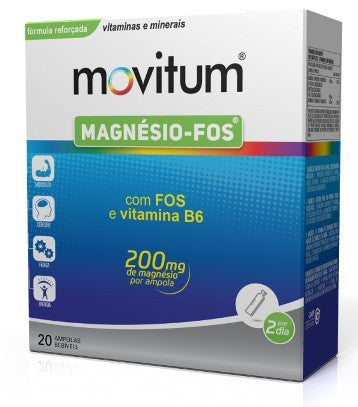 Movitum Magnesio Fos Ampolas Bebíveis X 20