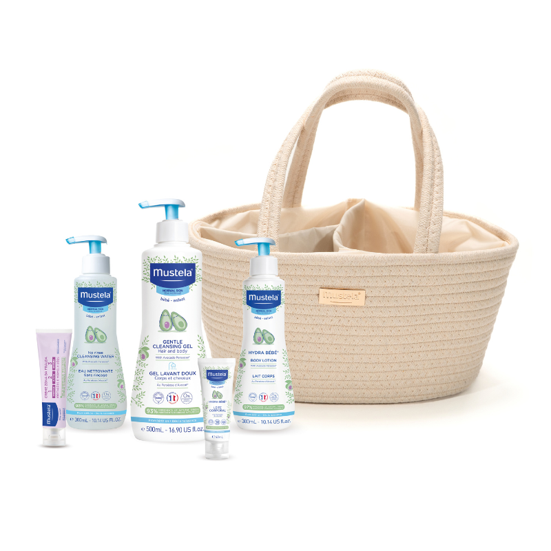 Mustela Bebé Cesta Essenciais Bege