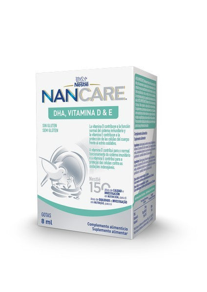 Nancare Dha Vit D/Vit E Gts 8mL