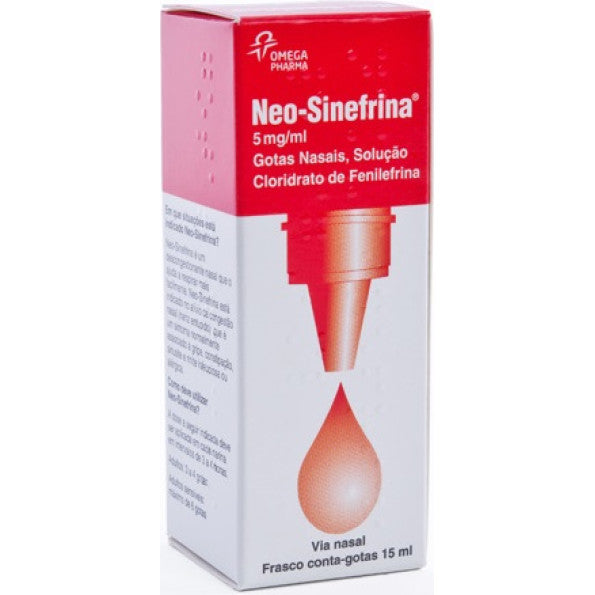 Neo-Sinefrina, 5 mg/mL-15 mL x 1 sol nasal conta-gotas